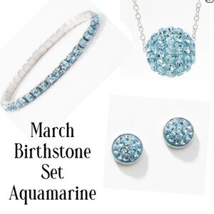 Aquamarine/March birthstone set